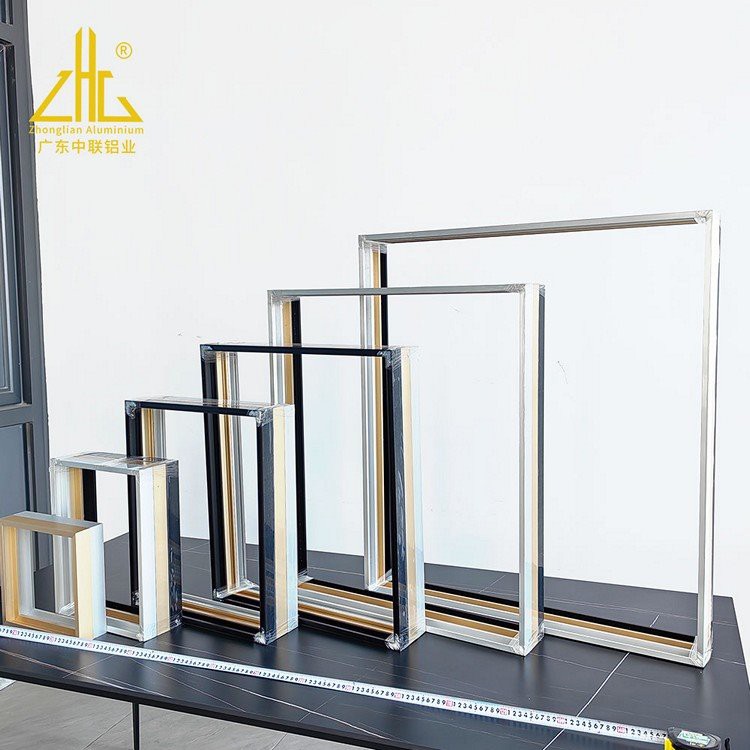 product-750-750 Anodized Aluminum Frame Profile Brushed Photo Aluminum Frame Modern Decorative Industrial Frame Profile005