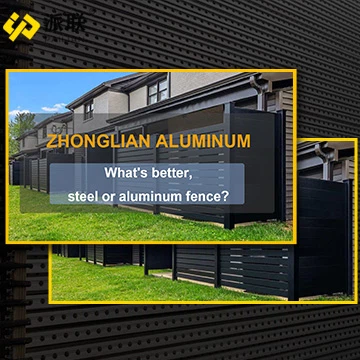 Hàng rào thép hay nhôm tốt hơn